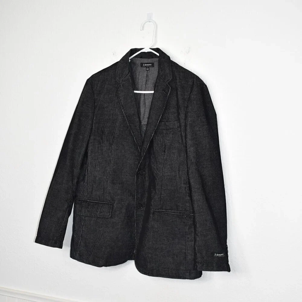 James Campbell Mens Corduroy Blazer Sz L Preppy Academia Grandpa 70s Business